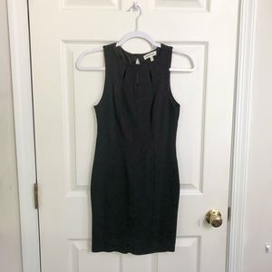 Monteau Small Gray Dress w/ neck cutouts